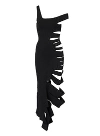 BLACK // black bandage knit dress