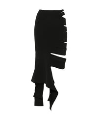 Jupe en maille bandage - Black