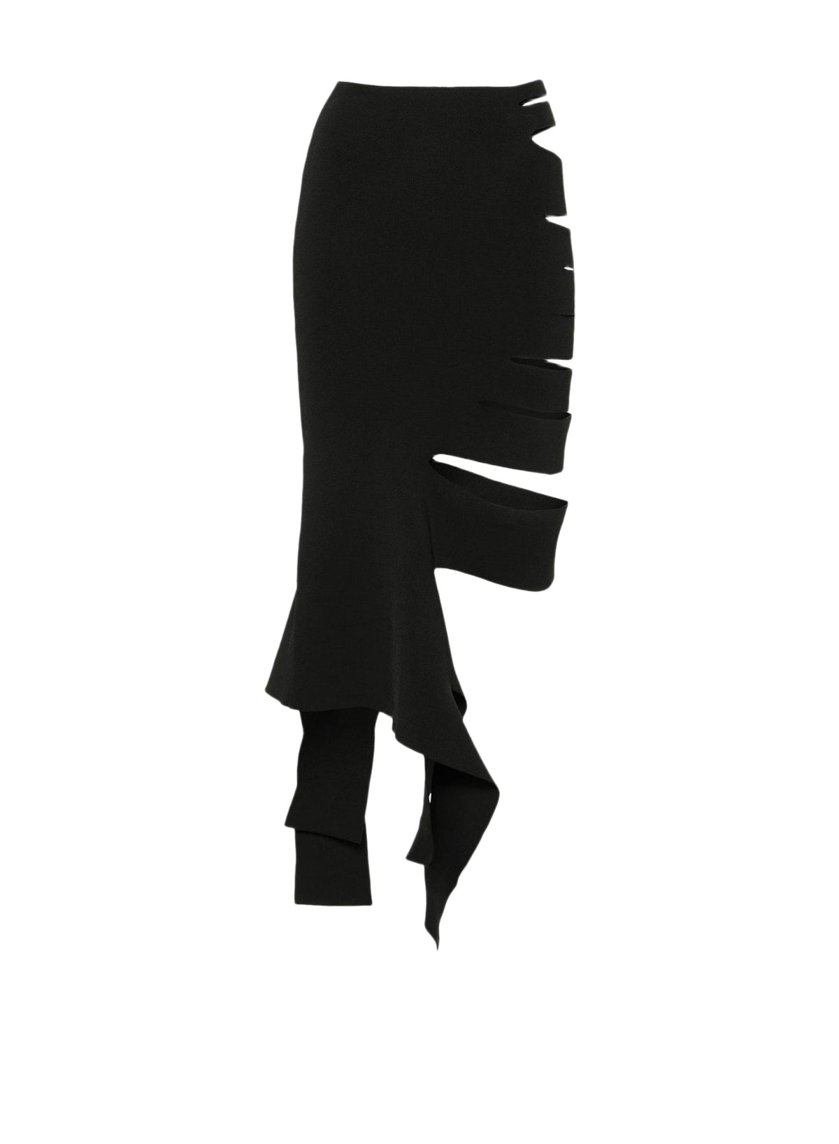 Jupe en maille bandage - Black