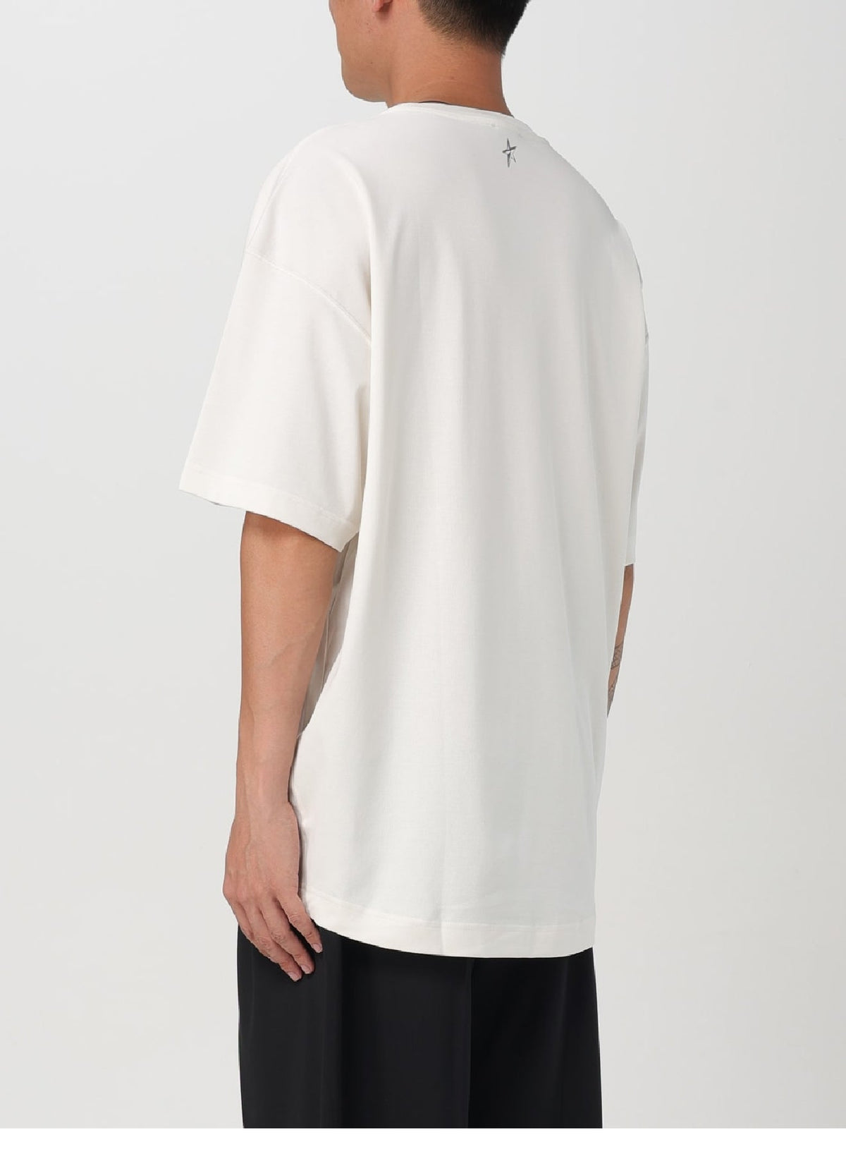 OFF WHITE // white oversized pierced T-shirt