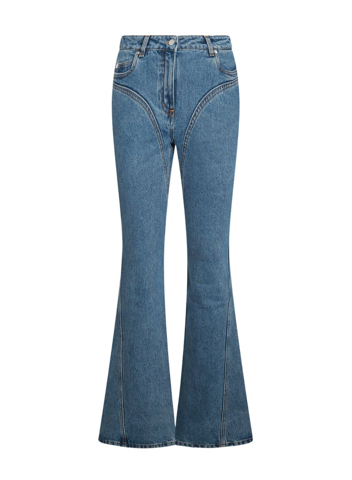 TOKYO DARK BLUE // blue flared jeans