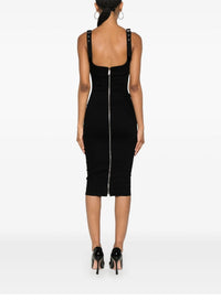TOKYO BLUE / BLACK // bi-color buckled denim dress