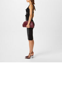 WASHED BLACK / BLACK // washed black buckled denim dress