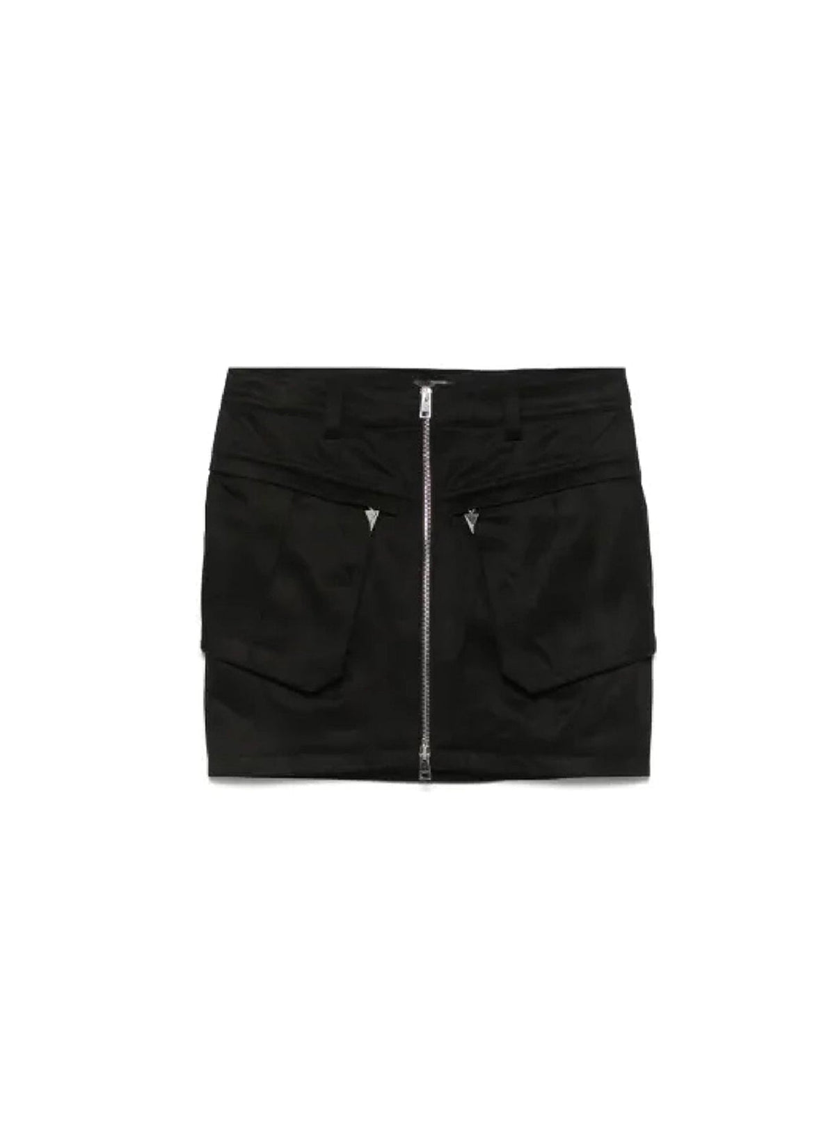 BLACK // black cargo skirt