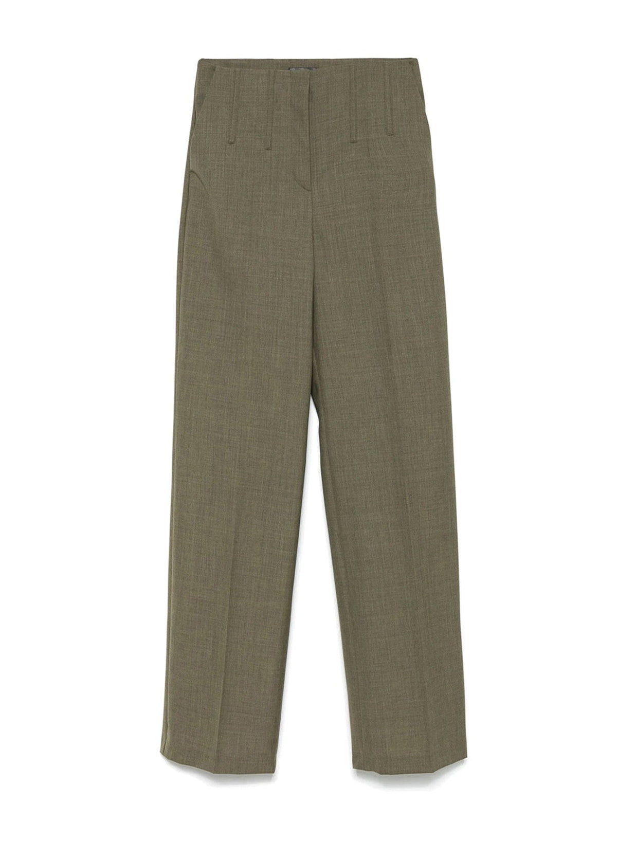 KAKI // khaki corset tailored trousers
