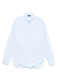 OXFORD BLUE // oxford blue pierced shirt