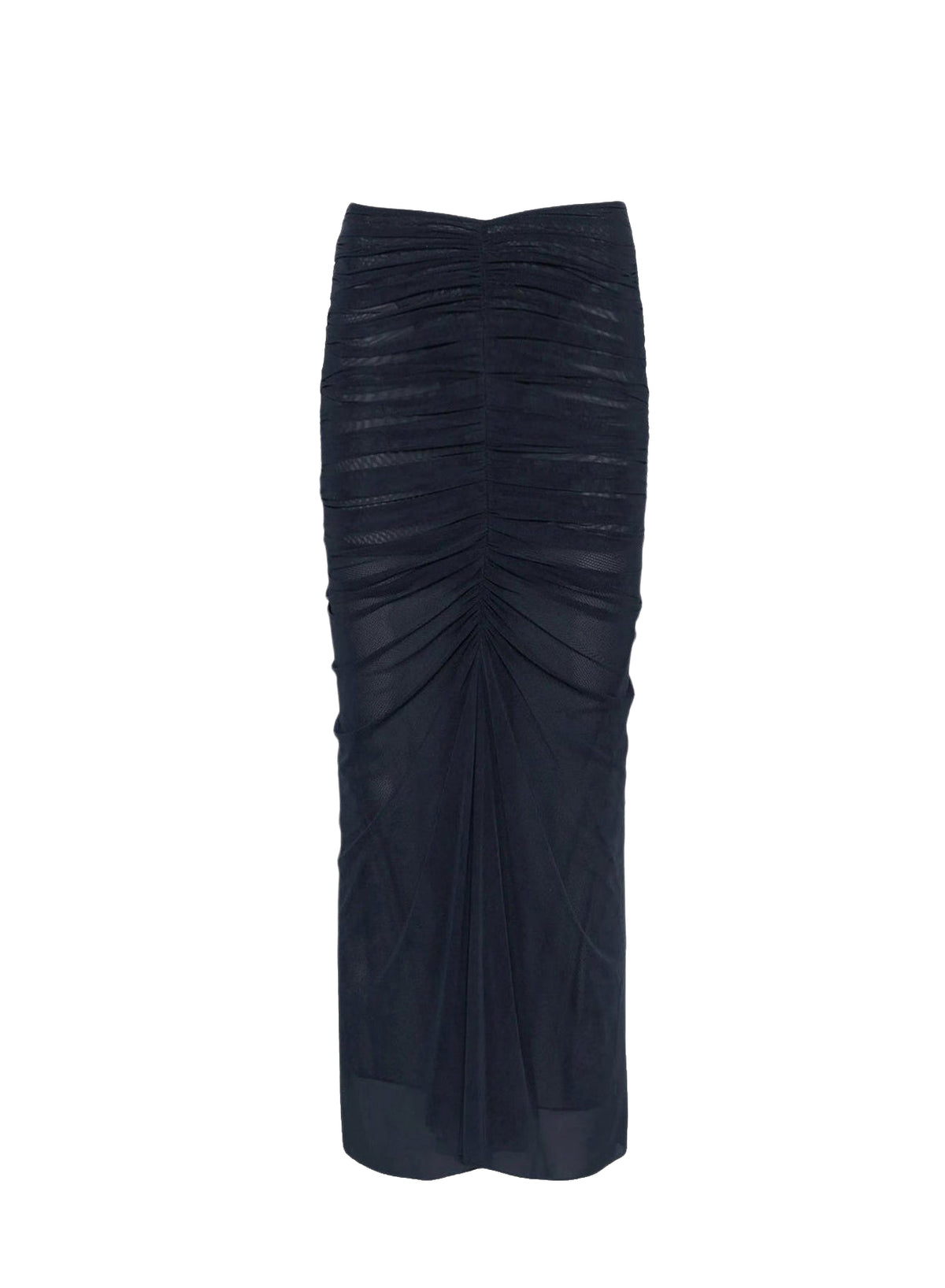 Jupe en mesh drappée - Black