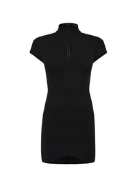 BLACK // black star mini dress