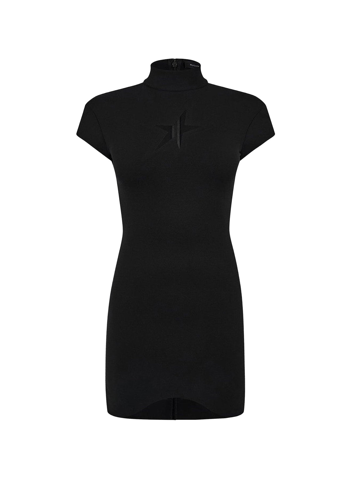 BLACK // black star mini dress