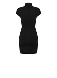 BLACK // black star mini dress