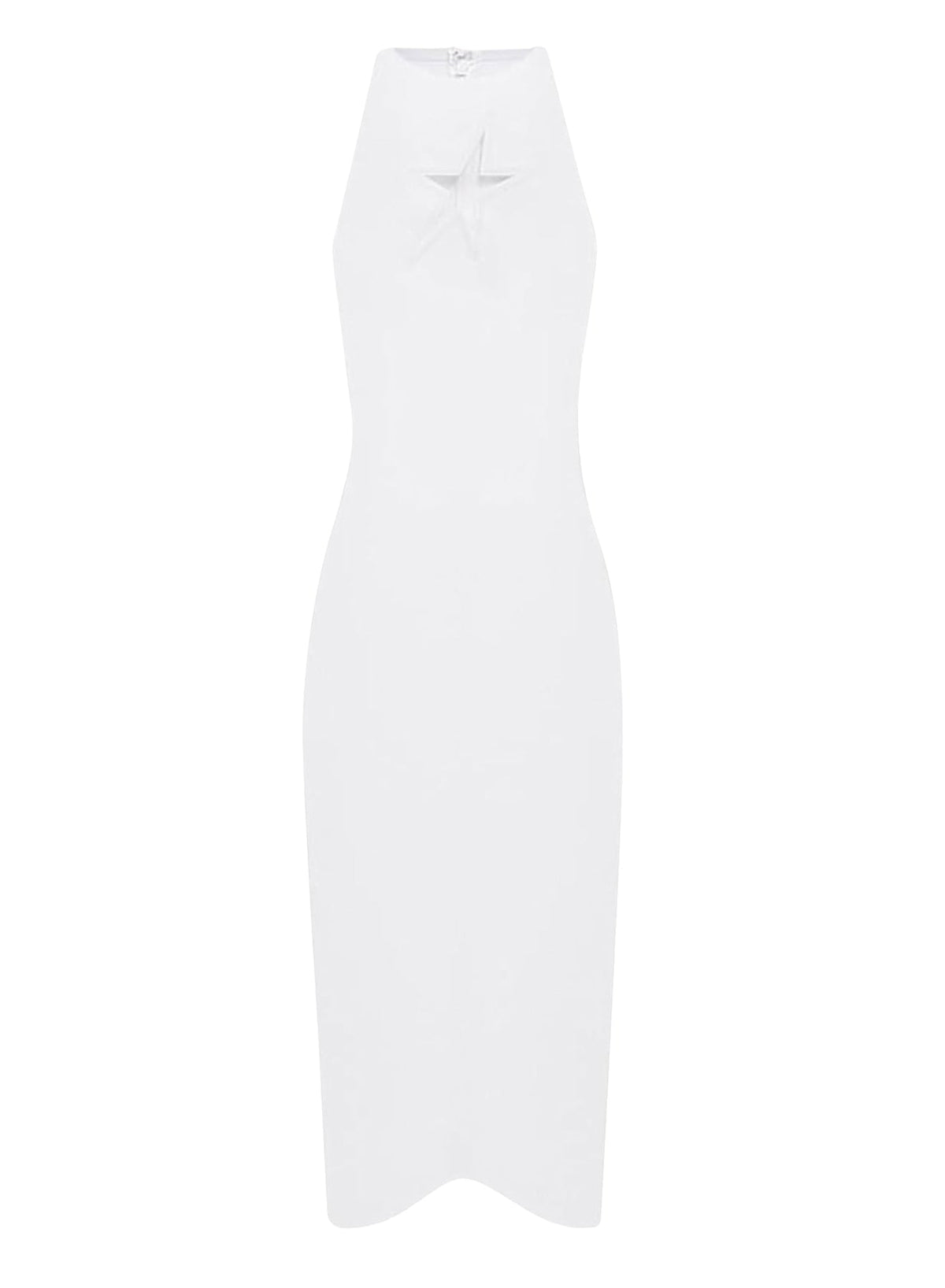 SNOW // white star sleeveless dress