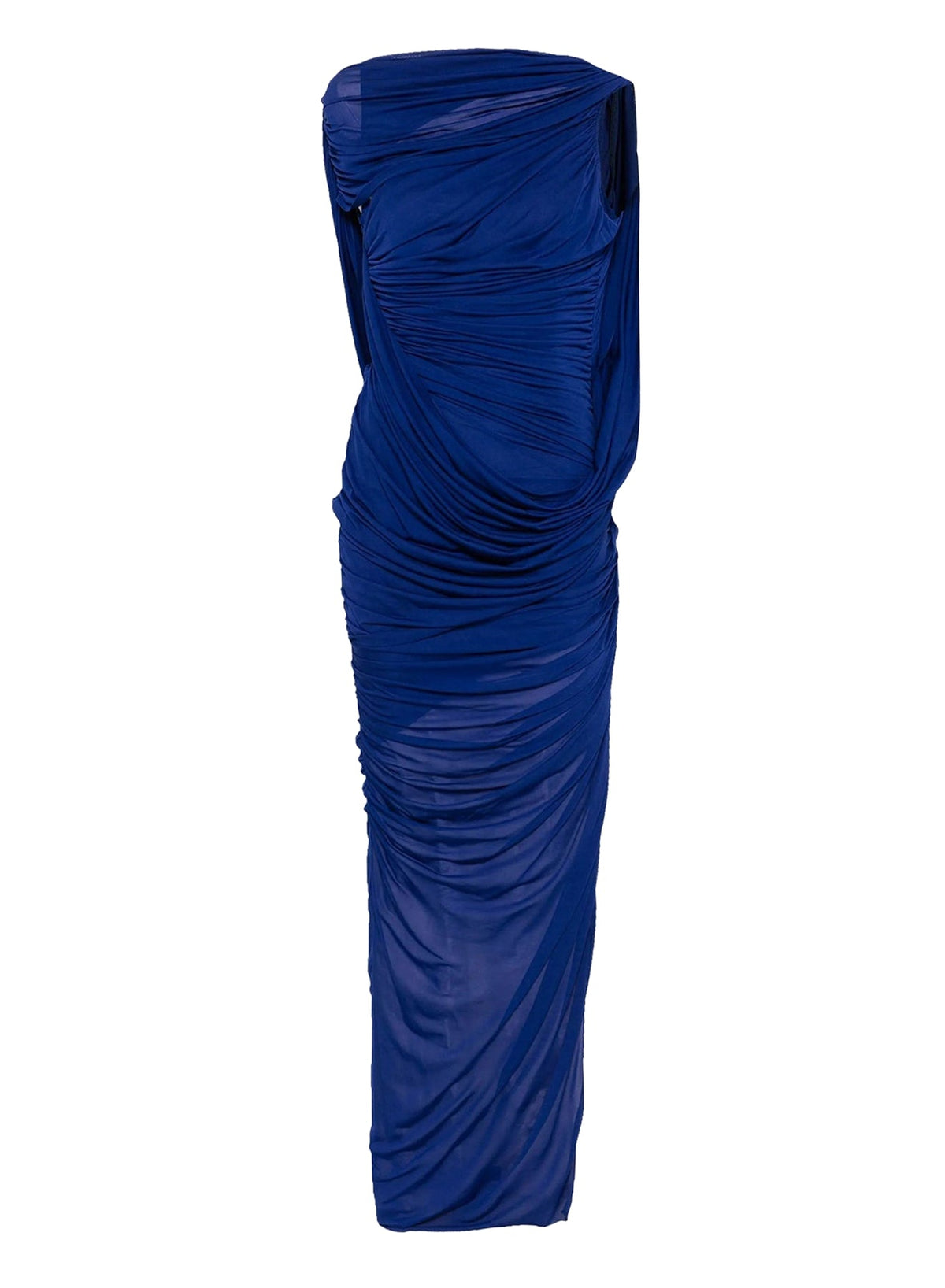 ULTRA BLUE // blue draped backless gown