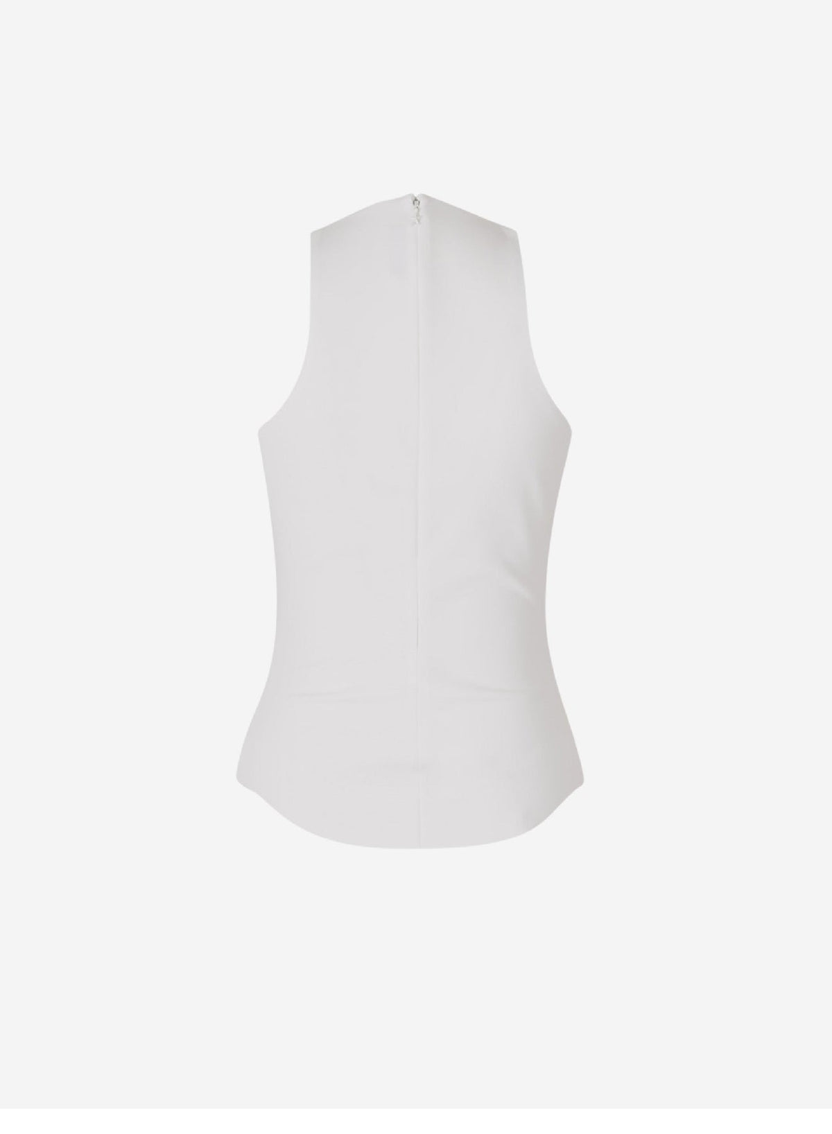 SNOW // white halter star top