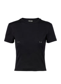 T-shirt baby avec piercing - Black