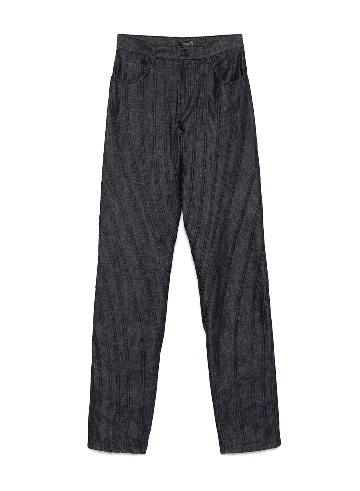 RAW BLUE // raw blue spiral baggy jeans