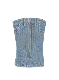 Denim bustier - Medium Blue