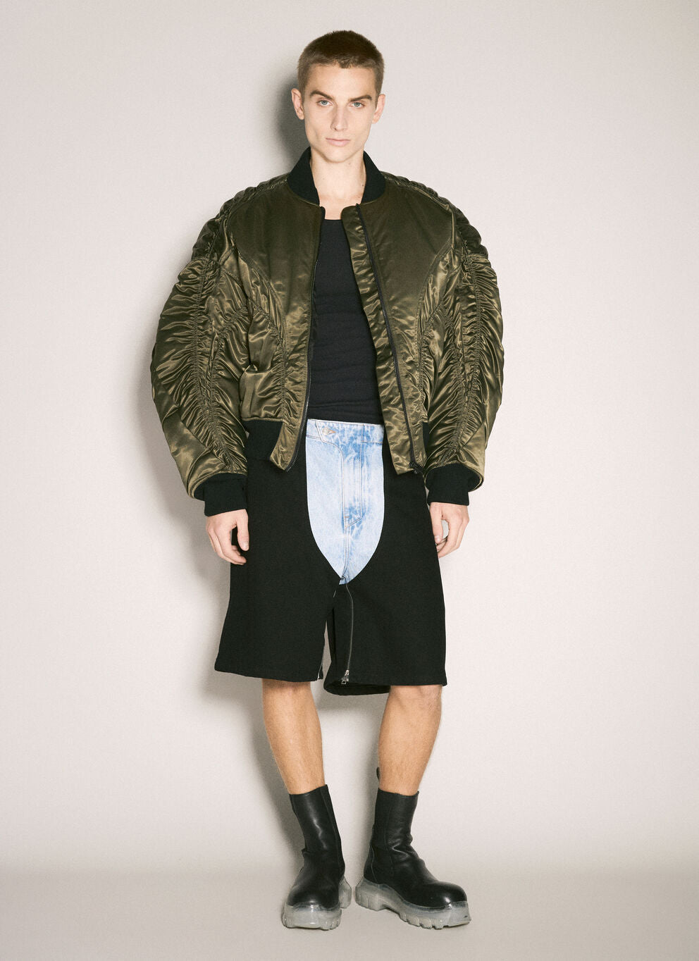 Blouson aviateur satiné - Military Green