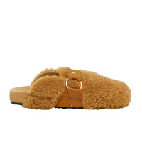 Mules Georgette en peau lainée - Cuivre