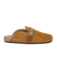 Mules Georgette en cuir de veau - Pécan