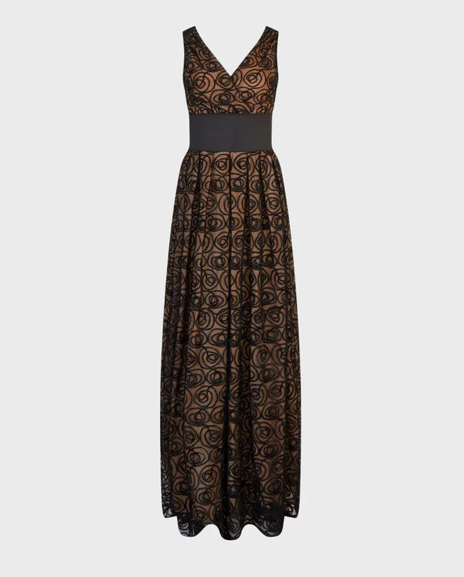 Robe Muse à détails brodés - Black