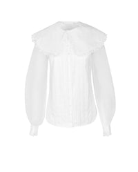Chemisier Musset à col claudine - White