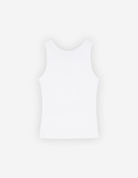Baby Fox ribbed tank top - White