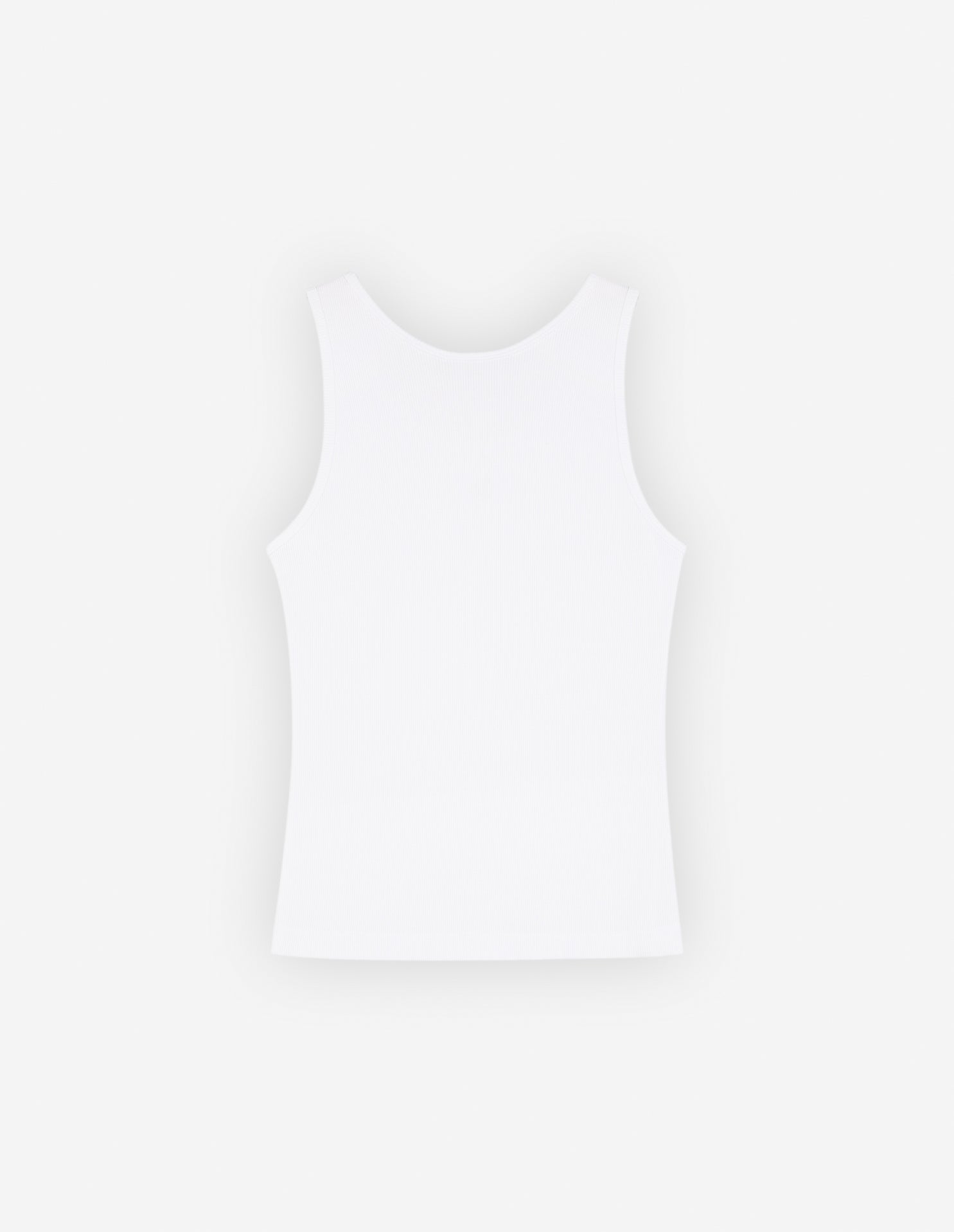 Baby Fox ribbed tank top - White