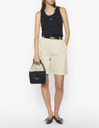 Baby Fox ribbed tank top - Black