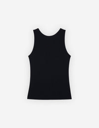 Baby Fox ribbed tank top - Black