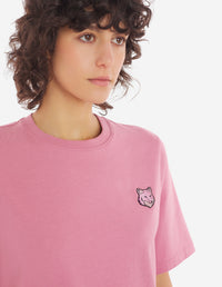 Bold Fox Head Patch Comfort Tee Shirt - Rosebud