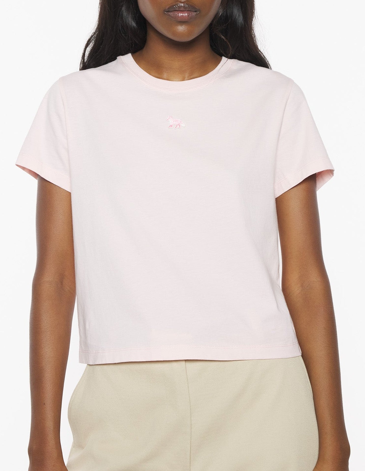 T-shirt baby Patch Baby Fox - Rosewater