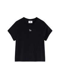 T-shirt baby Patch Baby Fox - Black