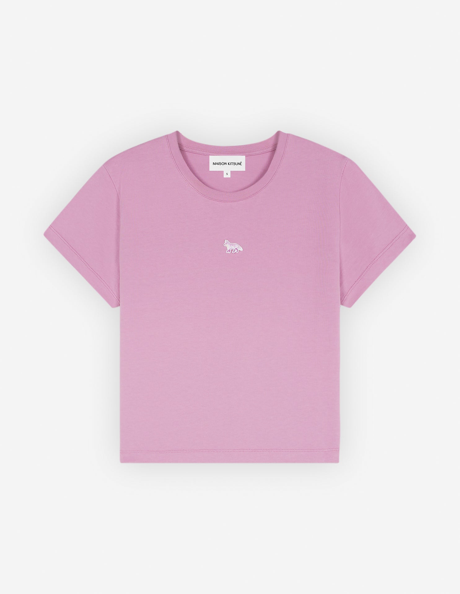 Baby Fox Patch Baby Tee-Shirt - Blossom