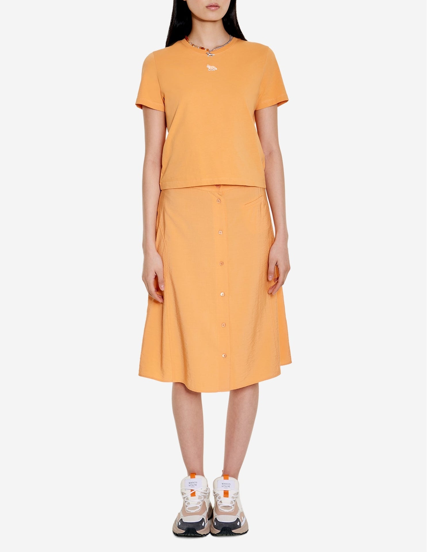 T-shirt Baby Foxt avec écusson - Sunset Orange