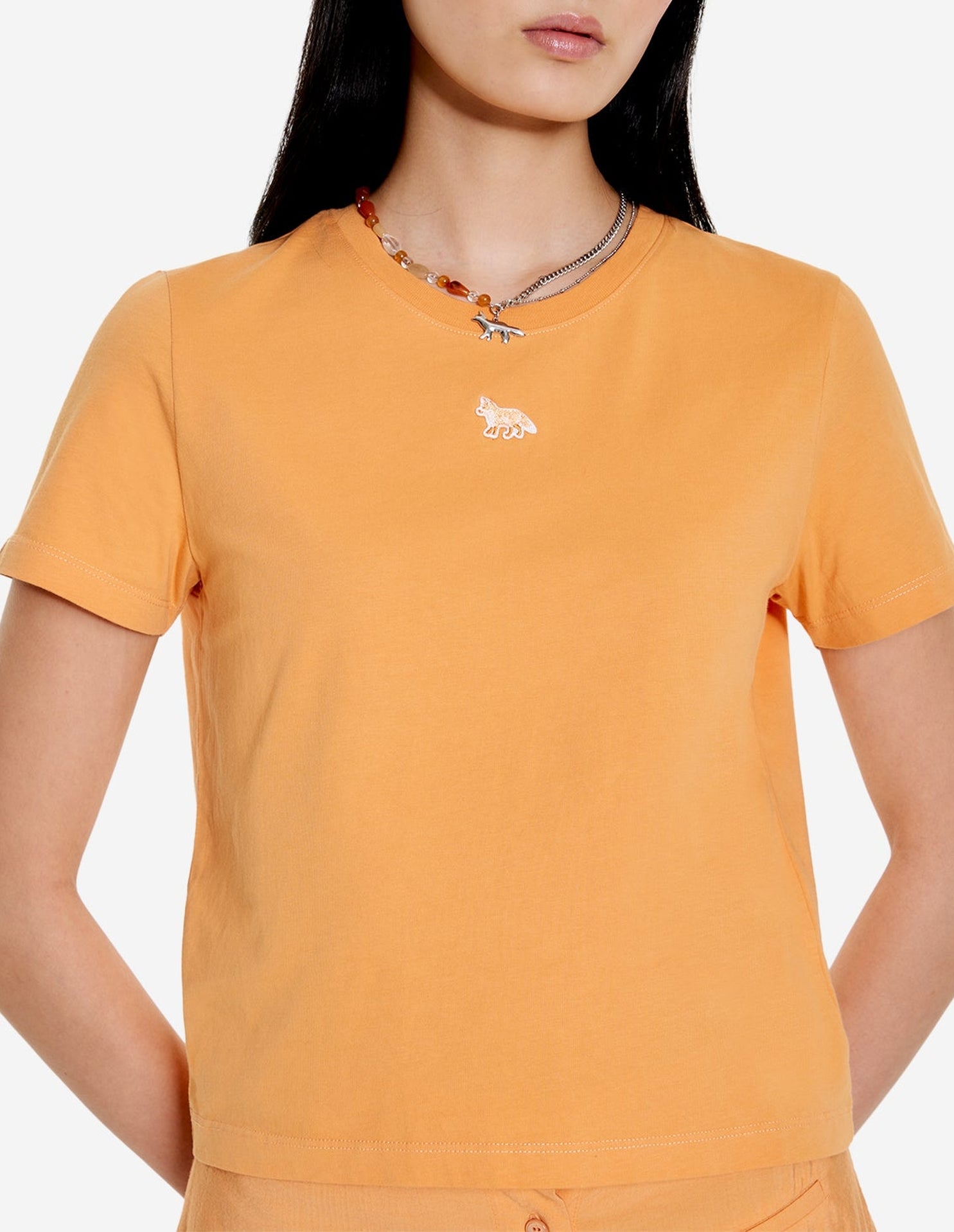 T-shirt Baby Foxt avec écusson - Sunset Orange