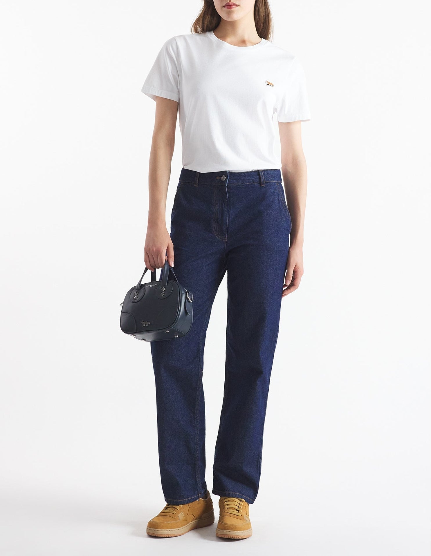 Baby Fox T-shirt with patch - White