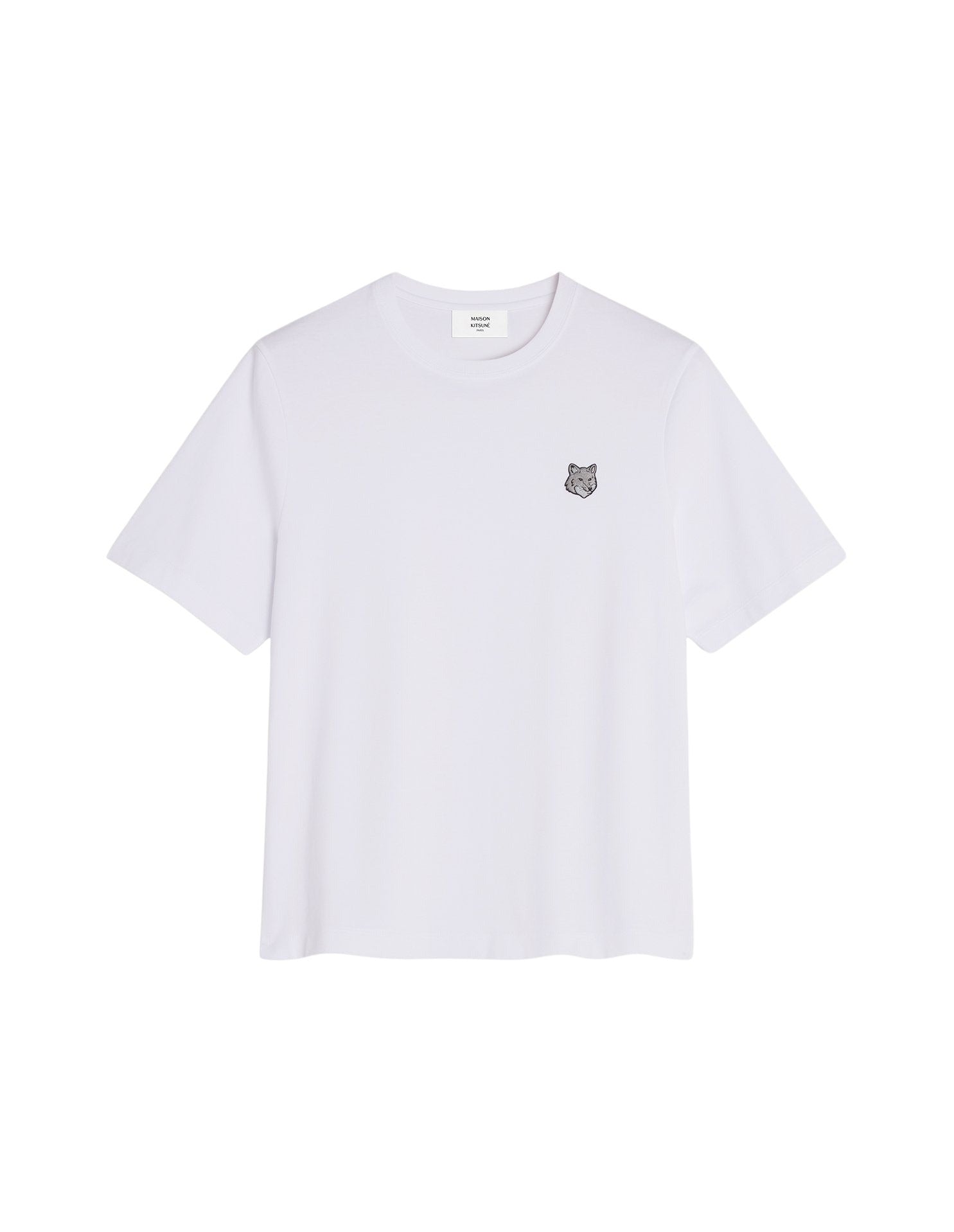 T-shirt Bold Fox Head avec écusson - White