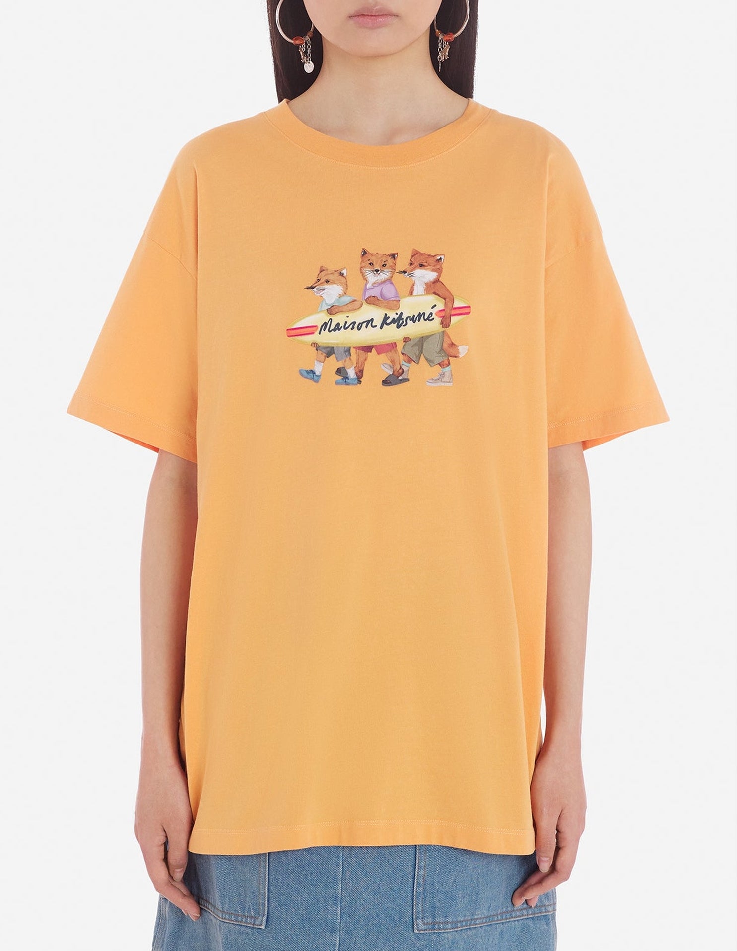 T-shirt avec impression - Sunset Orange