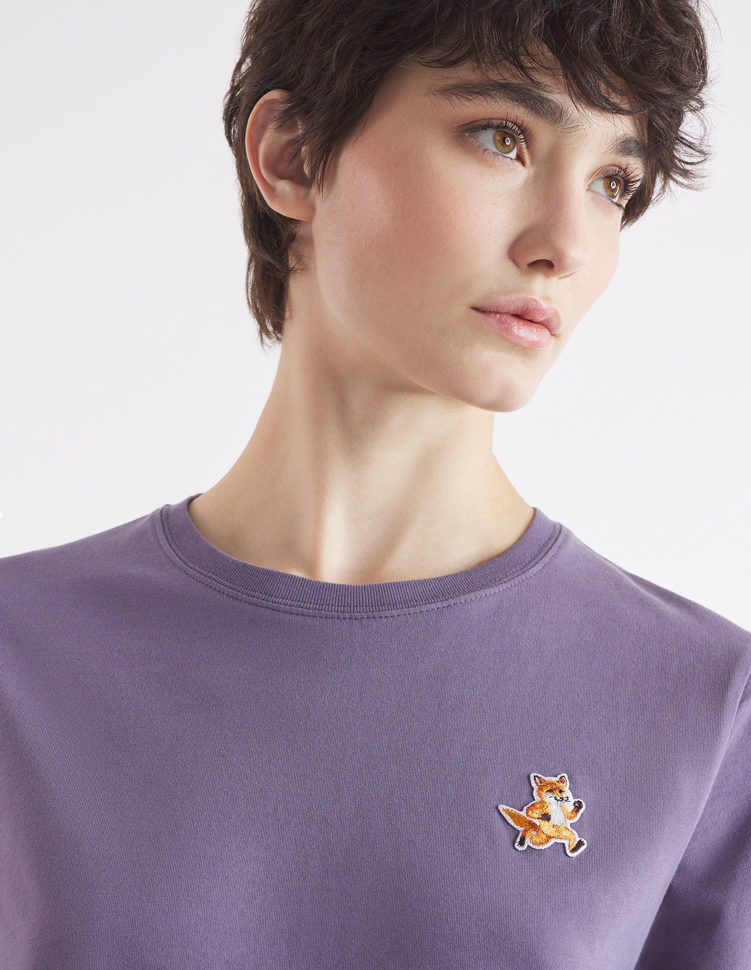 Speedy Fox Patch Comfort Tee-Shirt - Aster