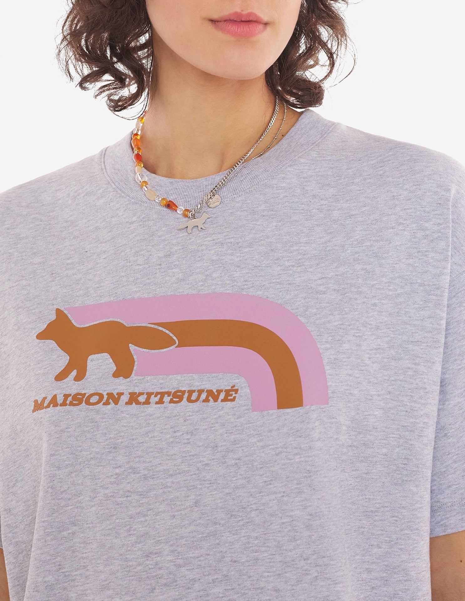T-shirt coupe large - Light Grey Melange