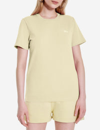 T-shirt Baby Foxt avec écusson - Chalk Yellow