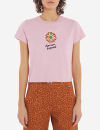 T-shirt à encolure arrondie - Mist Pink