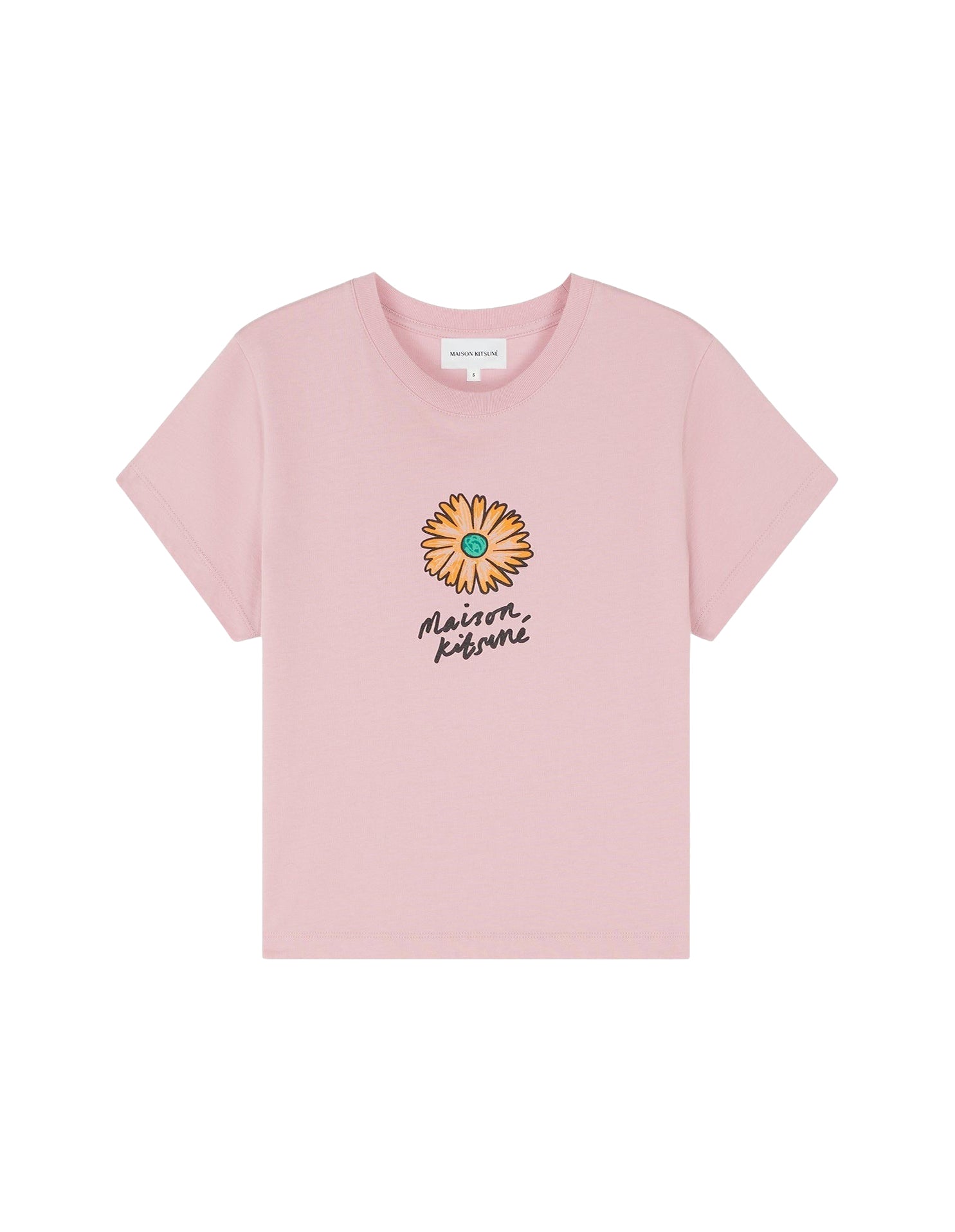 T-shirt à encolure arrondie - Mist Pink