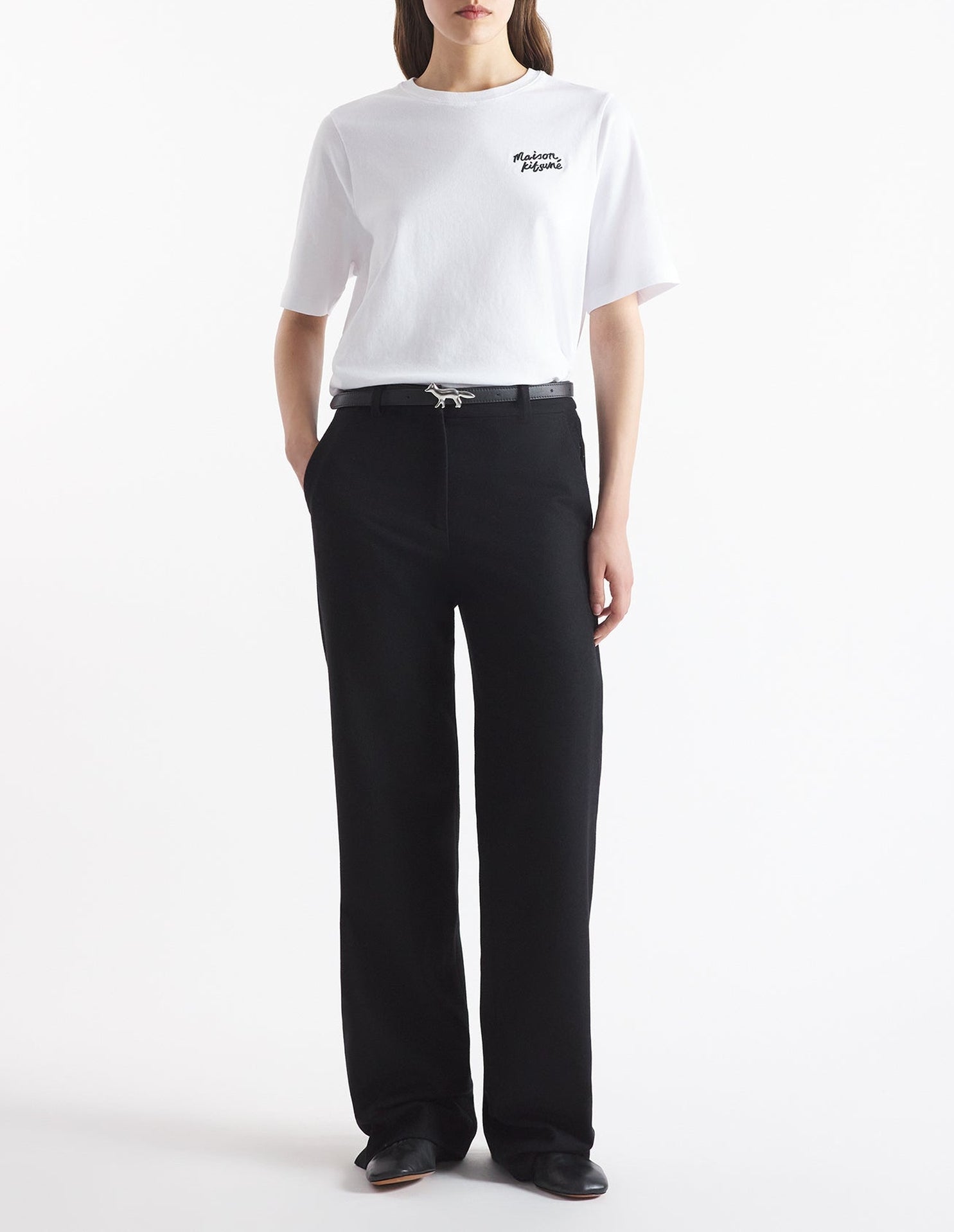 T-shirt avec broderie - White & Black