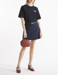 T-shirt avec broderie - Black & White