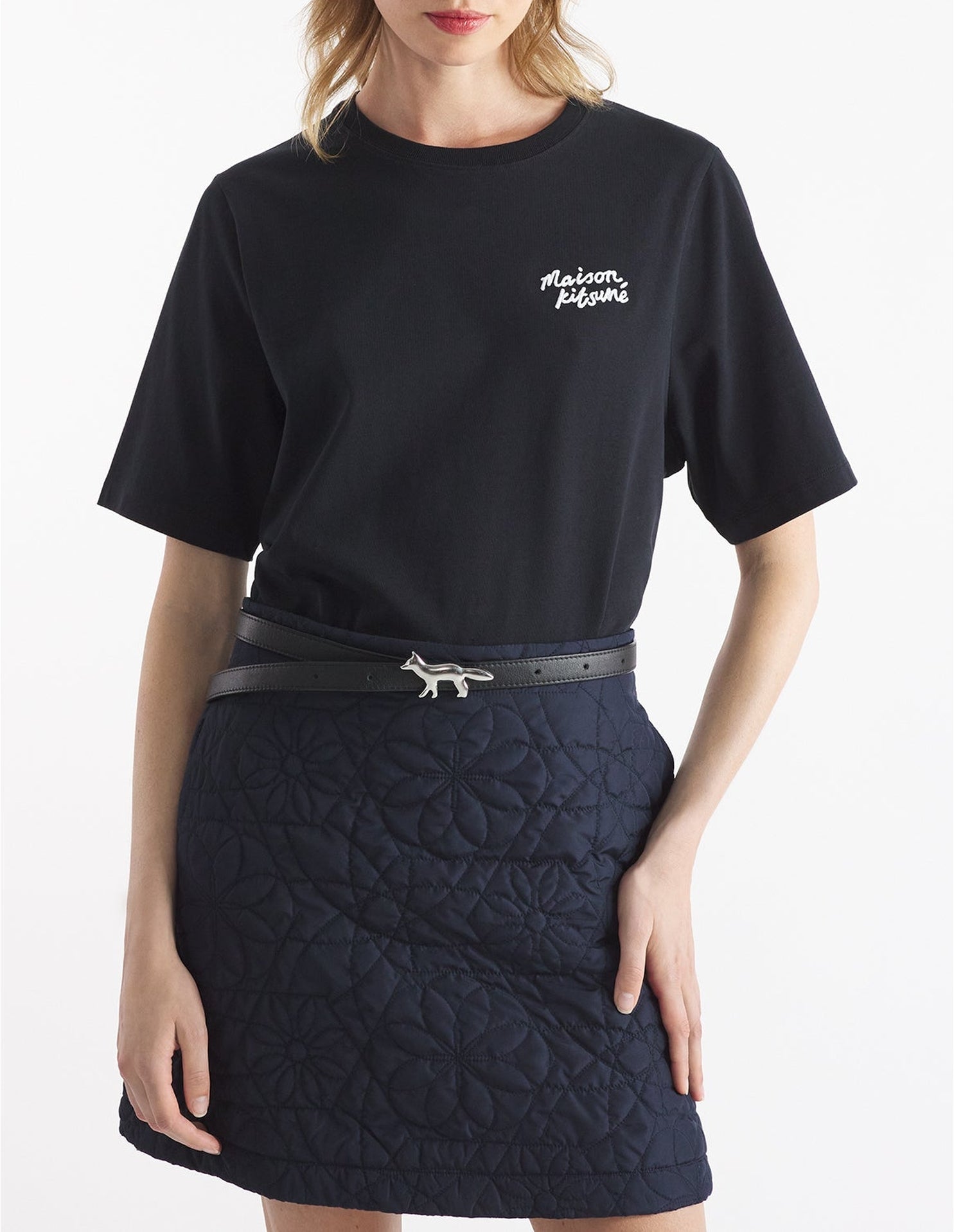 T-shirt avec broderie - Black & White