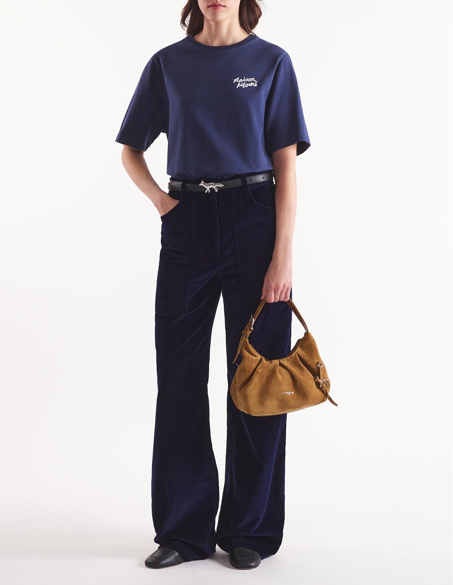 T-shirt with embroidery - Ink Blue