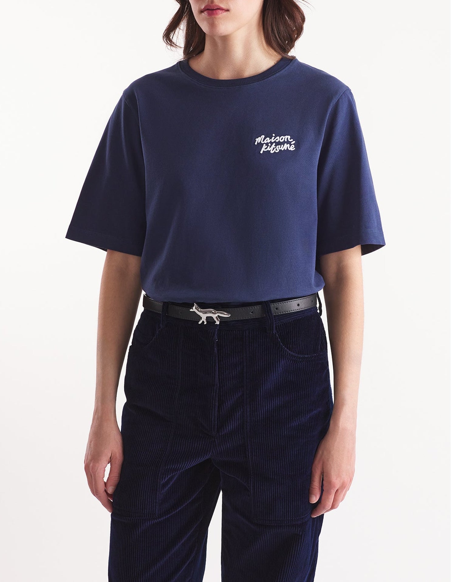 T-shirt with embroidery - Ink Blue