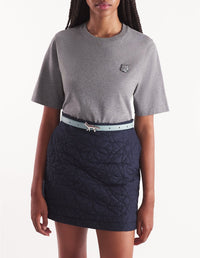 T-shirt Bold Fox Head avec écusson - Medium Grey Melange