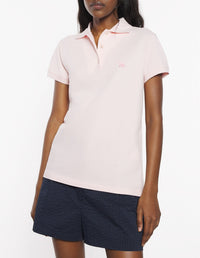 Baby Fox embroidered badge polo shirt - Rosewater